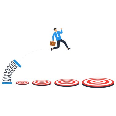 Hedefe ulaşmak ve hedefe ulaşmak ya da iş hedefi ve amaca ulaşmak, başarı ve başarı görevi veya zafer kavramı,