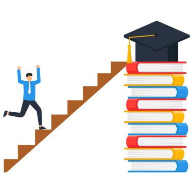 Öğrenme ya da öğrenme, yeni beceri kavramı öğrenme amacı, bilgi ve eğitim, iş mücadelesi, motivasyon veya hırsı için yardımcı olur,