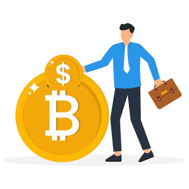 Kripto para birimi yatırım fırsatı, yüksek kârlı kripto sikkeyi keşfetme vizyonu, gelecekteki büyüme veya en iyi performans simgesi konsepti,