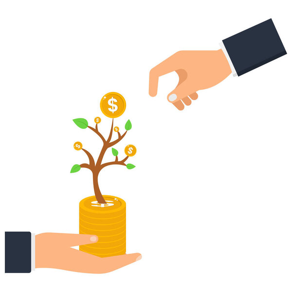 Investment growth and prosperity or earn more money from savings, mutual funds or opportunity to make profit and increase wealth concept,