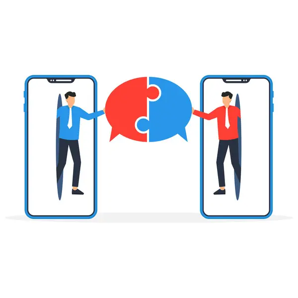 stock vector Communication connection and networking people and positive mindset for business success concept,