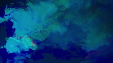 Kuzey Işıkları 'ndan esinlenerek dönen mavi ve yeşil dumandan oluşan soyut bir görüntü. Sıvı şekiller ve canlı renkler karanlık bir arkaplana doğru akar, rüya gibi ve sanatsal bir görsel yaratırlar.