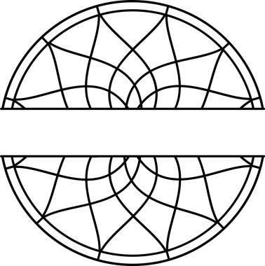 Rüya Yakalayıcı monogram vektör simgesi. Sembol Amerikan Yerlisi.