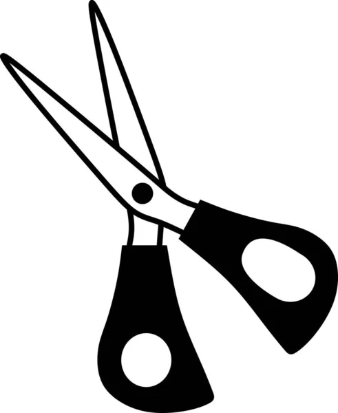Scissors Icon Logo Isolated White Background Back School — Stock Vector