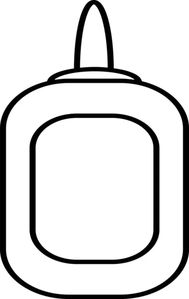 School Supply Vector Glue Liquid Glue Icon — Stock Vector