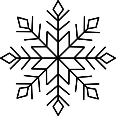Kar tanesi sembolü beyaz kar. Kış sembolü Kar Tanesi simgesi