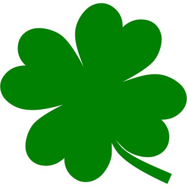 Shamrock vector icon. St. Patricks day symbol. clipart