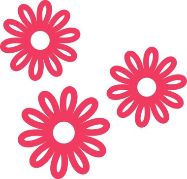 Basit bir çiçek seti. Çiçek logosu