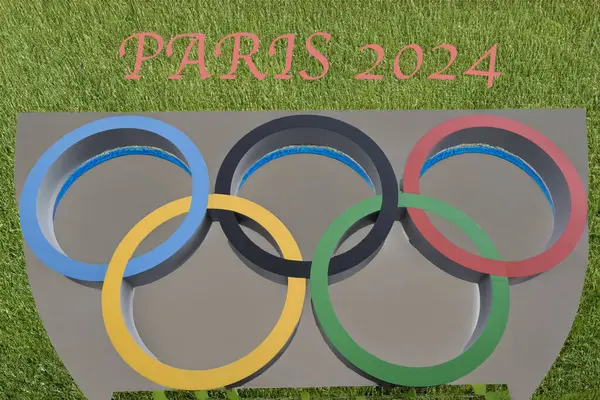 stock image Olympiad 2024 Five Rings Background