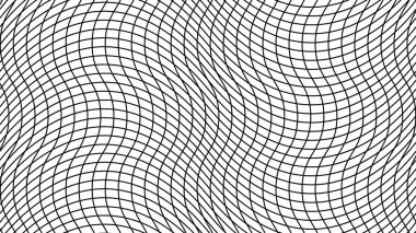 Izgara derinliği 4k, arkaplan çizgileri sportif kareler dalgalı eğrilerle kesişiyor