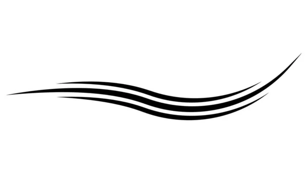 Swish Swash Лента Шаблон Иконка Абстрактный Дизайн Винтажный Ручная Дорога — стоковый вектор