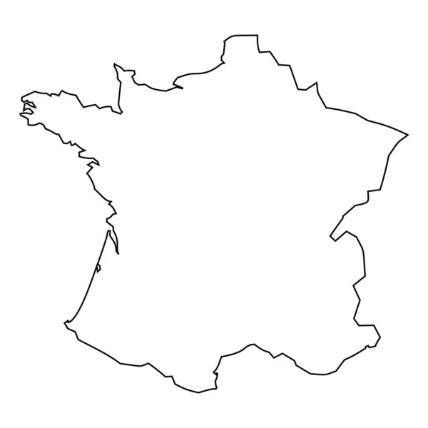 Schéma Pays France Schéma Frontière France — Image vectorielle