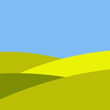 Logo Vadisi ikonu, tarım arazisi yeşil kırsal arazi ufku