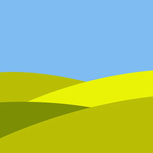 Ікона Долини Лого Сільська Місцевість Зелений Сільський Краєвид — стоковий вектор
