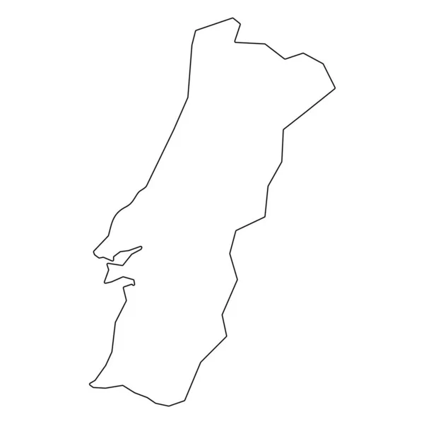 Schéma Pays État Portugal Schéma Frontière Portugal — Image vectorielle