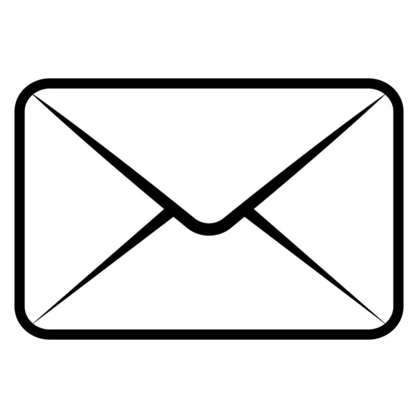 Mail Icône Lettre Enveloppe Message Symbole Boîte Aux Lettres Sms — Image vectorielle