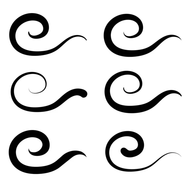 Wirujący Element Kaligraficzny Kwitnąca Linia Kaligraficzna Design Ornament Script Filigree — Wektor stockowy