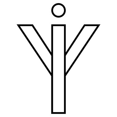 Logo imzası iy yi simgesi, birbirine karışmış harfler değil.