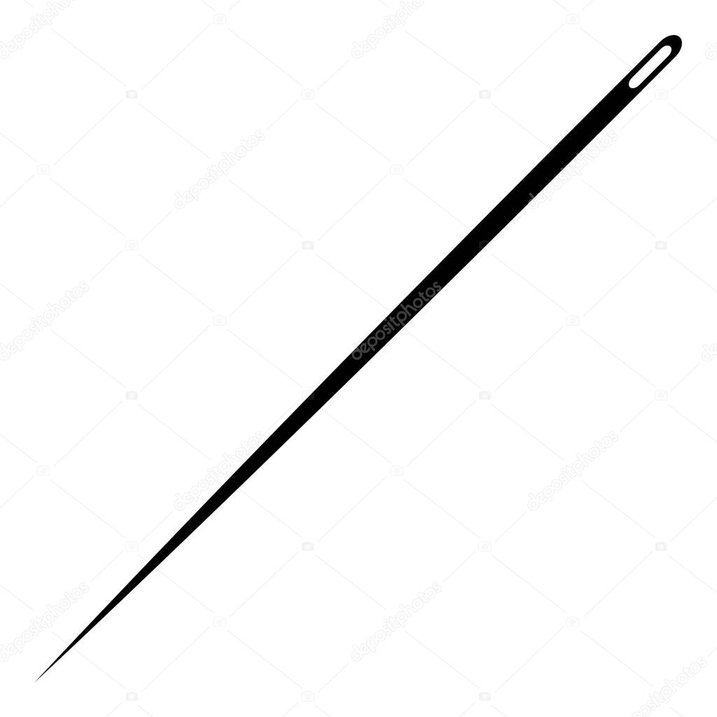 Icon needle sewing, logo needle fashion embroidery steel textile tool