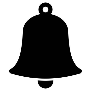 Icon bell music phone black bell sound button smartphone silhouette