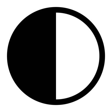 Icon black and white picture mode day night mode toggle