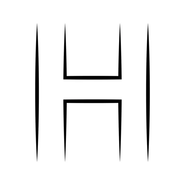 标志字母H 图标轴字母表标志H标志 — 图库矢量图片