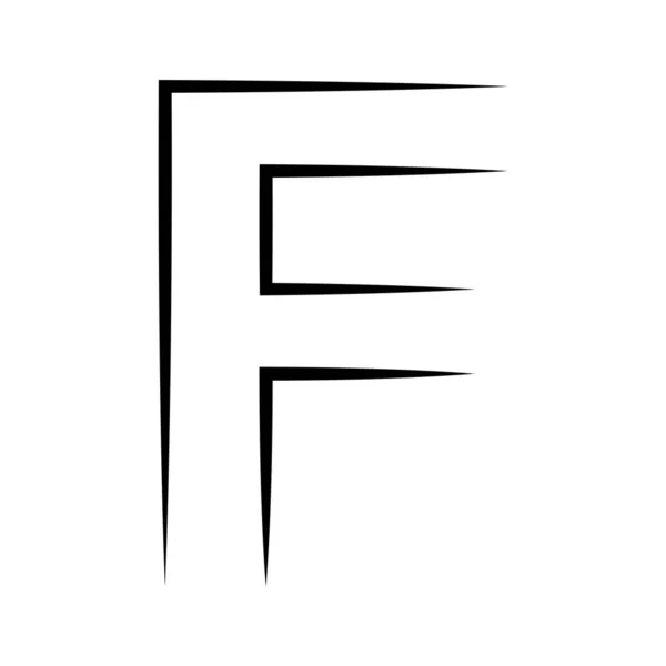 标识字母F 图标轴字母表标识F标志 — 图库矢量图片