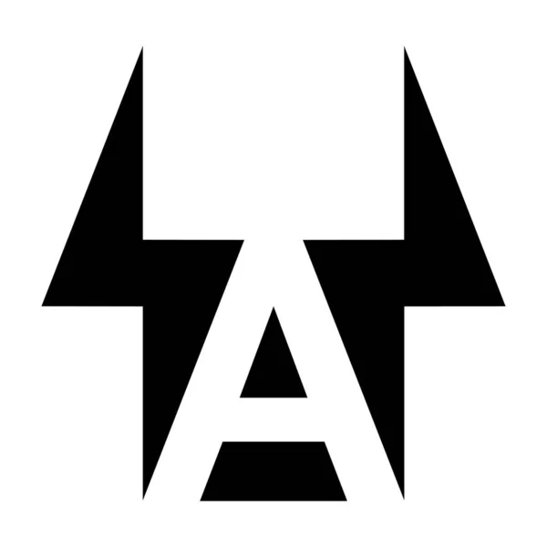 Λογότυπο Γράμμα Κεραυνός Ηλεκτρικό Μπουλόνι Ενέργειας Γράμμα — Διανυσματικό Αρχείο