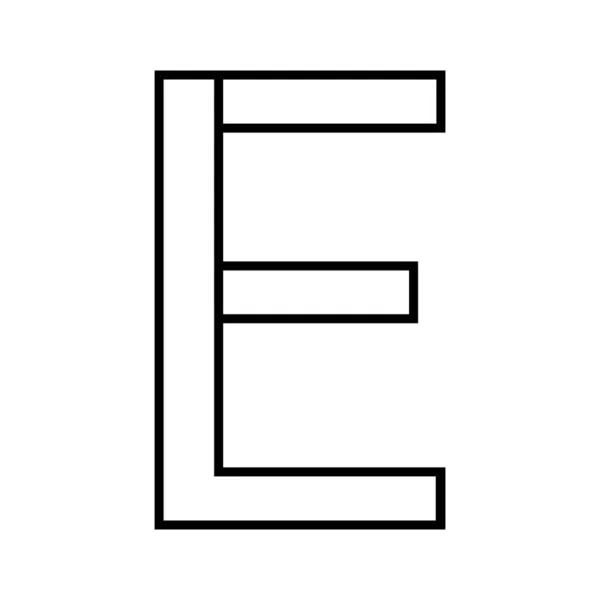 Logo Signe Icône Double Lettres Logotype — Image vectorielle