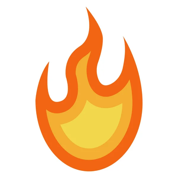 篝火炽热的象征野火 燃烧危险的篝火 — 图库矢量图片