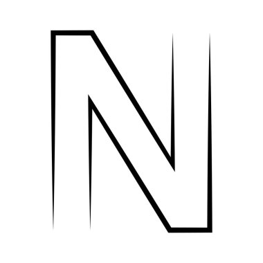 N logo stüdyo harfi n tasarım logotype teknoloji yazı tipi