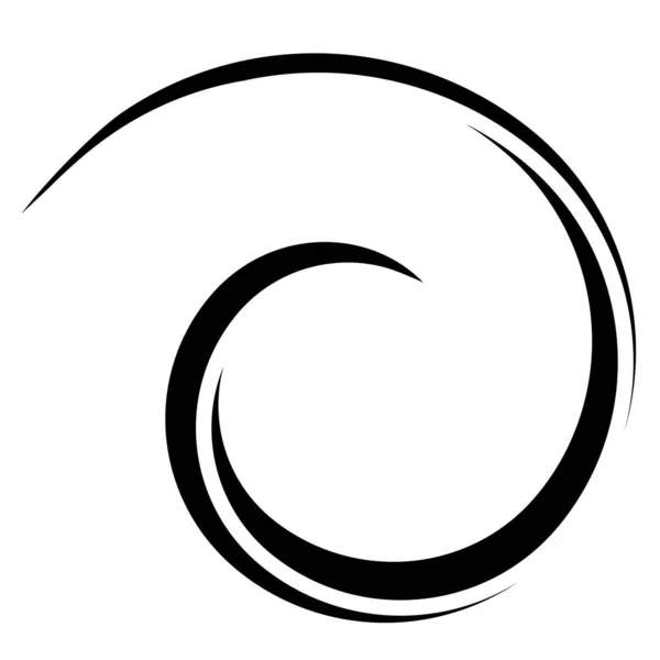 Spiralwirbel Twister Abstrakte Kurve Logo Licht Welle Energie Magie — Stockvektor