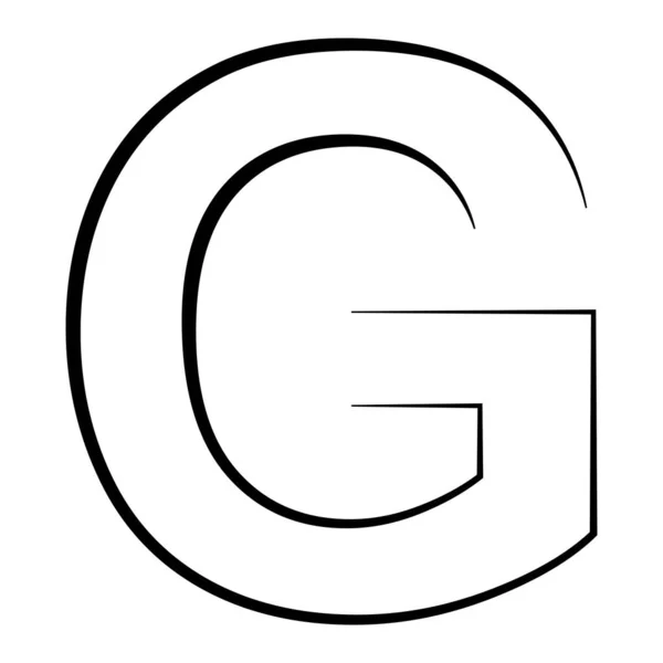 标志字母G 图标轴字母表标志G标志 — 图库矢量图片