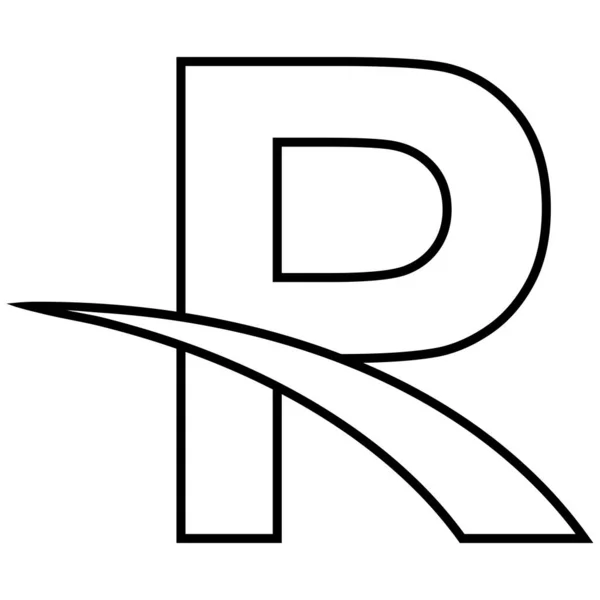 Logotyp Bokstav Racing Hastighet Snabb Bokstav — Stock vektor