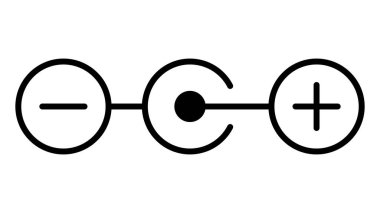 Polarite simgesi 12 volt dolgu bağlantı diyagramı, kutuplaşma gözlemi