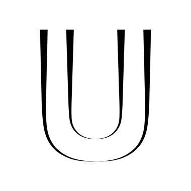 u logo stüdyo mektubu, sen tasarım simgesi logotype teknoloji yazı tipi