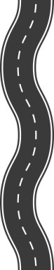 İşaretli yol illüstrasyon seçenekleri yol kıvrımlı