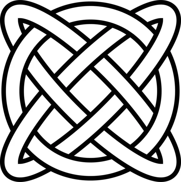 Keltischer Knoten Symbol Ewiges Leben Unendlichkeit Amulett Symbol Langlebigkeit Gesundheit — Stockfoto
