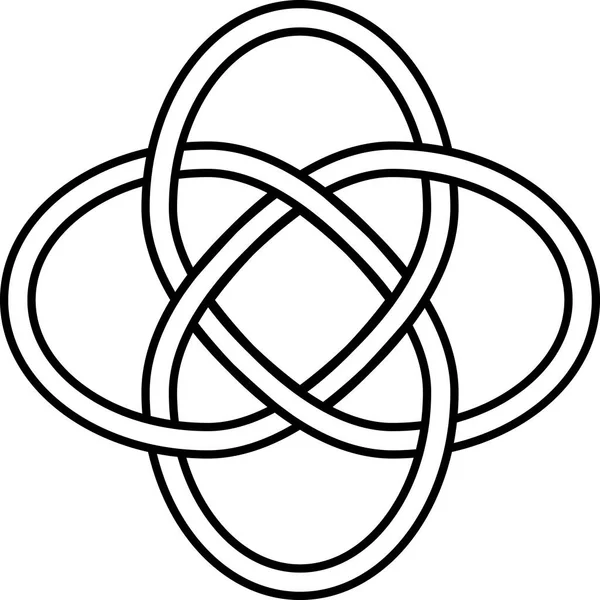 Keltský Uzel Symbol Věčnosti Propojení Věci Štěstí Nekonečné Lásky Tetování — Stock fotografie