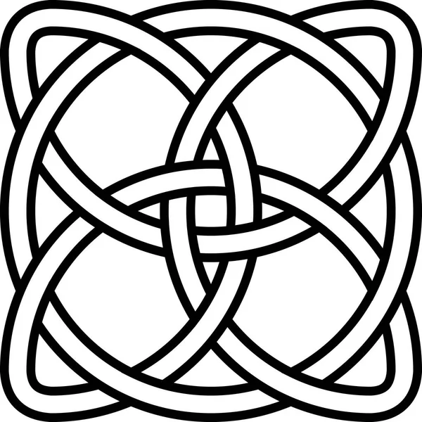 Celtico Trifoglio Nodo Cerchio Simbolo Irlanda Simbolo Infinito Longevità Salute — Foto Stock