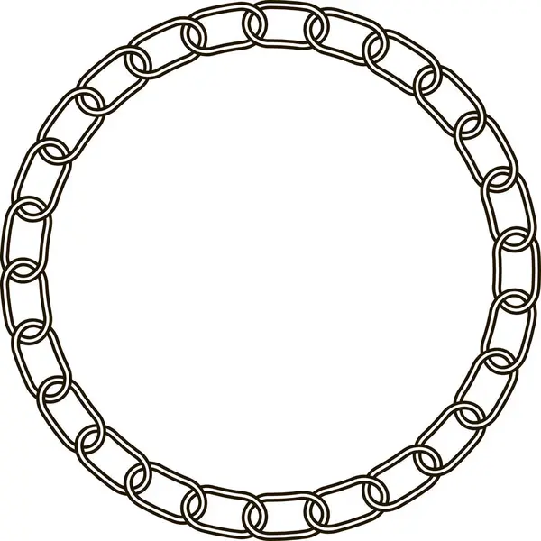 Σχέδιο Συνδέσμων Αλυσίδων Αλυσίδα Διανυσματικών Κύκλων — Φωτογραφία Αρχείου