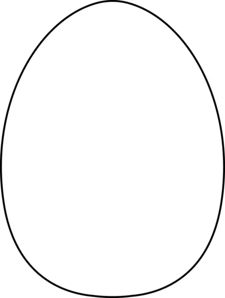 設計のための卵の輪郭の形のテンプレート — ストック写真