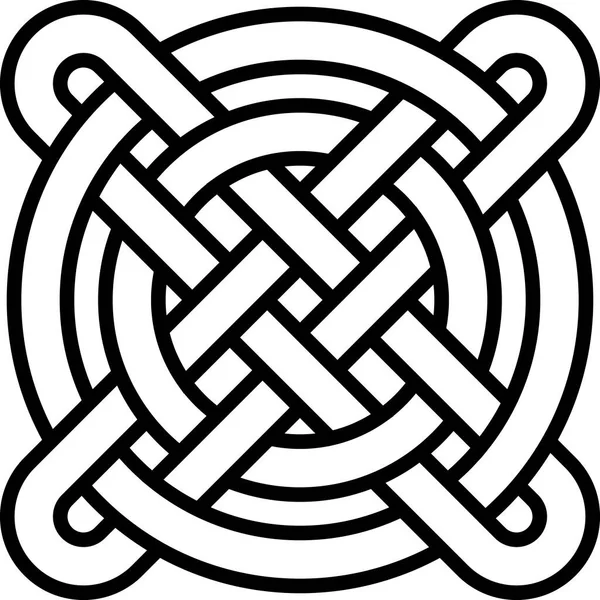 Nationale Keltische Patroon Verweven Cirkels Kruis Chinese Patroon Weven — Stockfoto