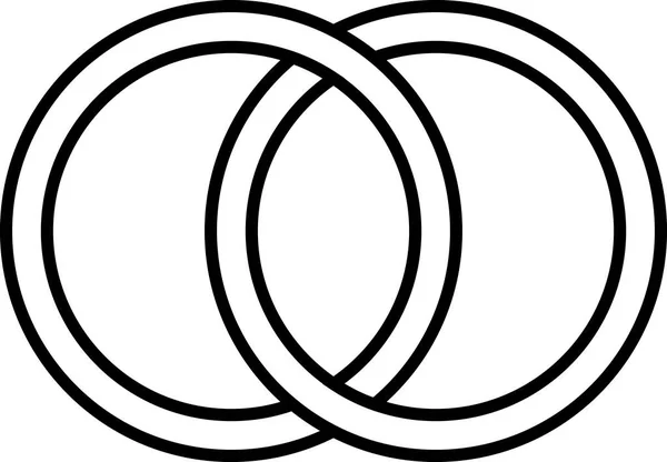 Шаблоны Переплетаются Кольца Логотип Татуировки Сплетение Кругов — стоковое фото
