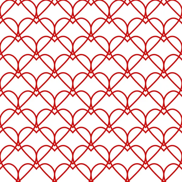 Naadloos Patroon Achtergrond Harten Raster Harten Liefhebbers Liefde Wallpaper Valentijn — Stockfoto