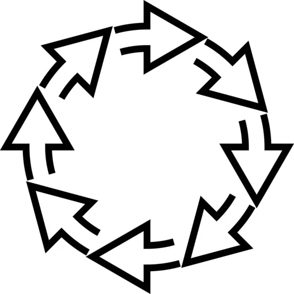 Sign Reload Refresh Icon Spinning Pijlen Cirkel Hernieuwbare Update — Stockfoto