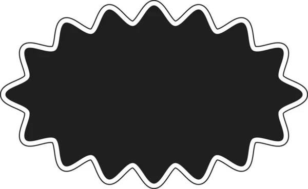 Sunburst Label Badge Waves Starburst Promo Blast Stroke Stickers — Stock Photo, Image