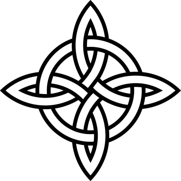 Keltský Mořský Uzel Znamení Věčného Přátelství — Stock fotografie