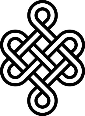 Uzun ömürlü ve sağlıklı mistik düğüm, Feng Shui şans işareti