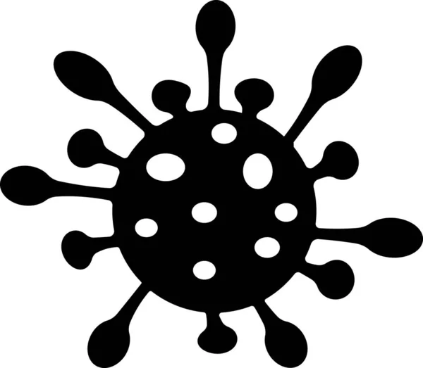Ikon Bakterier Coronavirus Influensa Patogen — Stockfoto